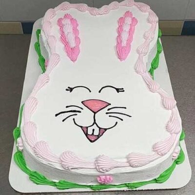 bunny ice cream cake