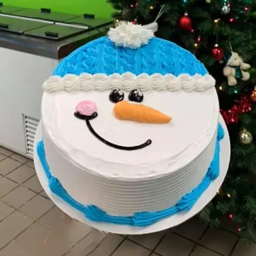 Snowman Cake